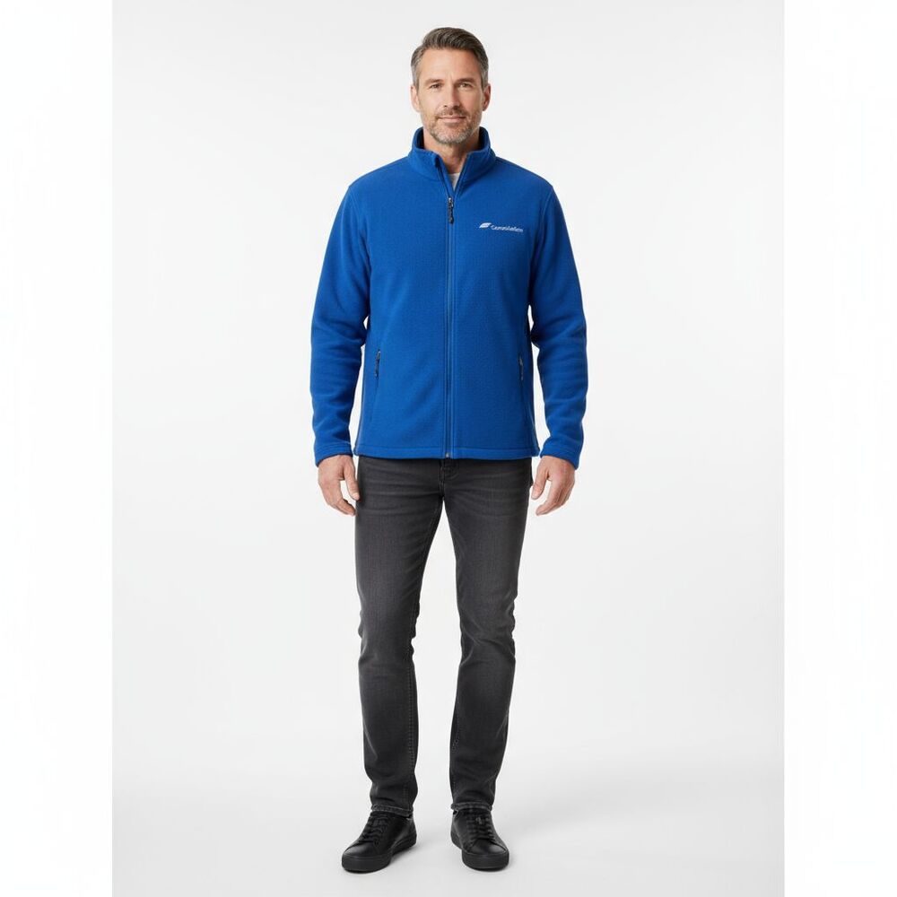 NWOT Constellation Blue Fleece Jacket Men XL Full Zip Corporate Warm Fall Winter